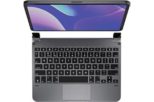 Brydge 11.0 Pro+ Wireless Keyboard with Trackpad | Compatible with iPad Pro 11-inch (1st, 2nd & 3rd Gen) | Native Multi-Touch Trackpad | Backlit Keys | (Space Gray)