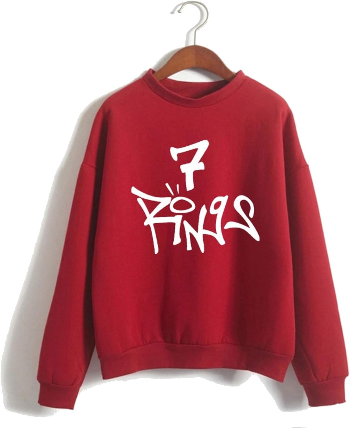 Ariana Sweatshirt Sweater 7 Rings for Women Girls Multicolored Long Sleeve Pullover Harajuku Tracksuits Merch C1