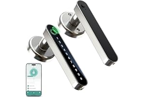 IRONZON Fingerprint Door Lock Smart Door Lock with Keypad with Handle for Home Hotel Office Apartment Bedroom