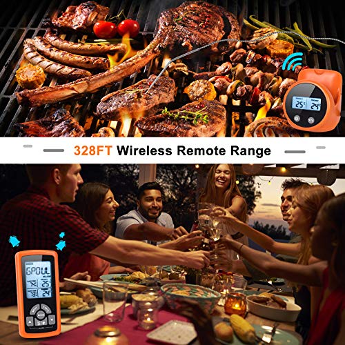 Wireless Meat Thermometer,Remote Digital Ultra Accurate Instant Read