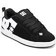 DC Men's Court Graffik Casual Low Top Skate Shoe Sneaker Skateboarding, Black, 6