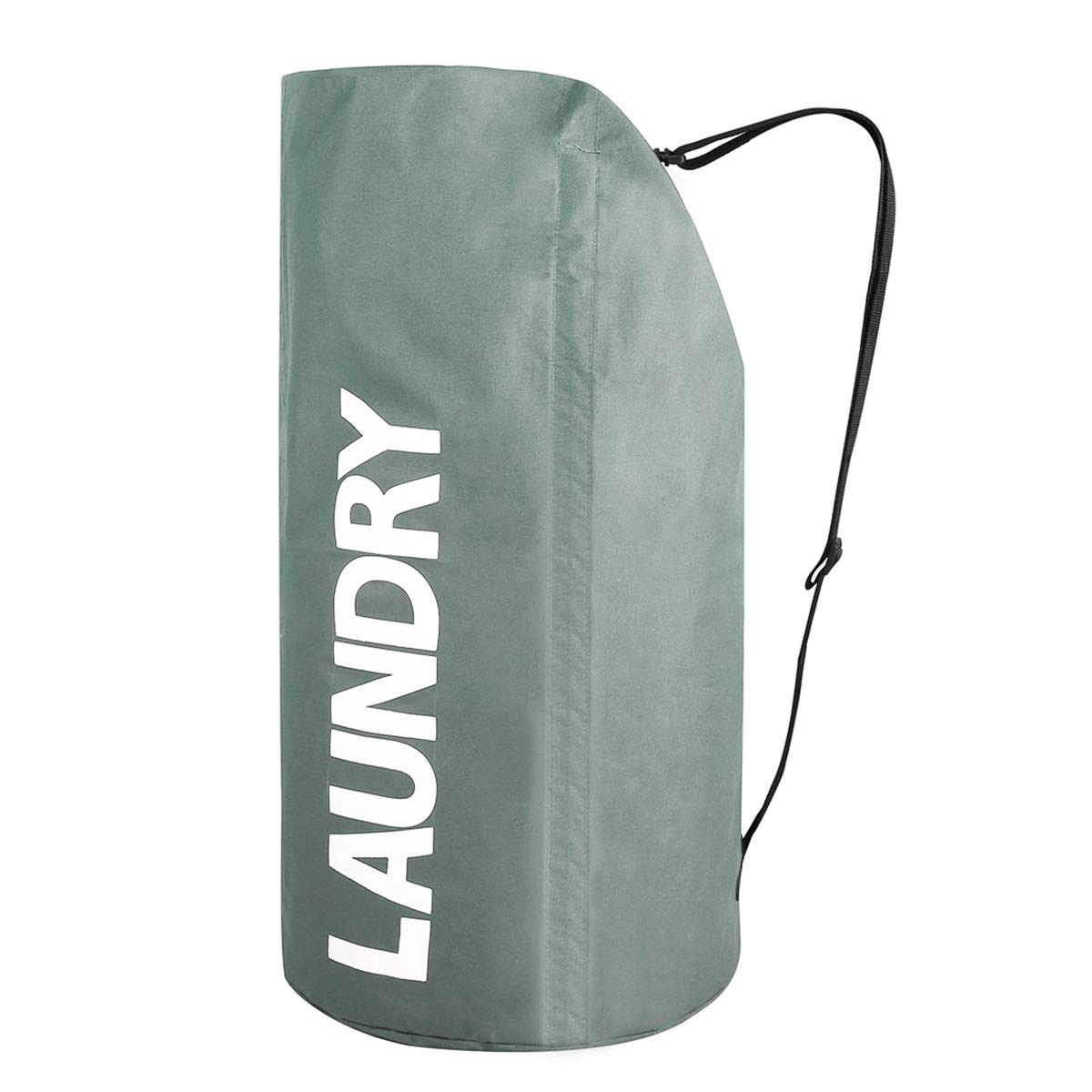 WOWLIVE Extra Large Foldable Laundry Hamper Durable Laundry Basket Collapsible Laundry Bag Backpack Dirty Clothes Hamper Standing Waterproof Hamper Laundry (Gray)