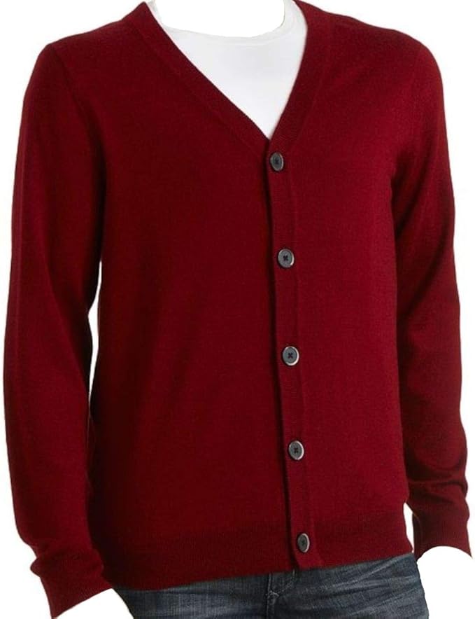 LIZ CLAIBORNE Apt 9 Mens Cardigan Sweater Merino Wool Blend Big & Tall