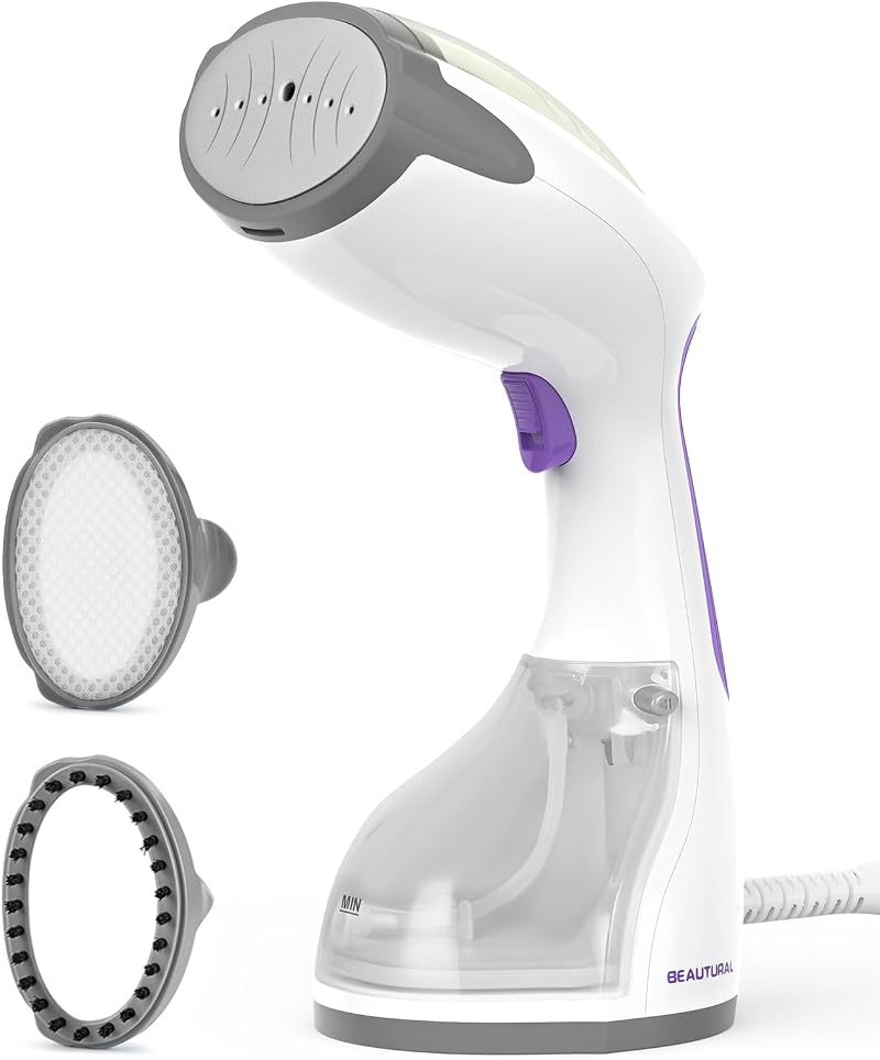 BEAUTURAL Clothes Steamer Portable Handheld Garment Wrinkles Remover 1200W