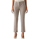 Rafaella Womens Rafaella Women's Straight Leg Ankle Dress Pants - 26.5" Business Casual with Classic Fit & Slimming Panel