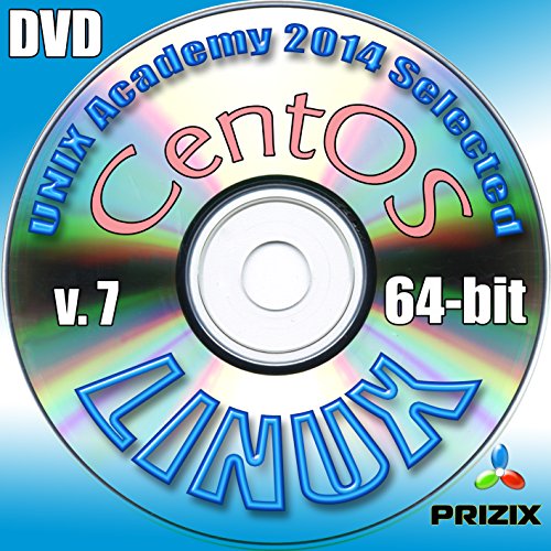 Centos 7 Linux DVD 64-bit Full Installation Includes Complimentary UNIX Academy Evaluation Exam