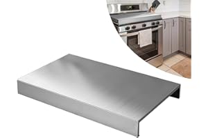 BUALR Range Stove Cover Stainless Steel Burner Top Cover For Gas Stove Electric Stove,Noodle Board,Cutting Board,Sink Cover RV Stove Top Cover Expanding Extra Space Work Counter (Color : Silver)