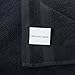 Qute Home 4-Piece Hand Towels Set, 100% Turkish Cotton Premium Quality Towels for Bathroom, Quick Dry Soft and Absorbent Turkish Towel, Set Includes 4 Hand Towels (Black)
