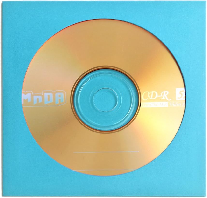 Flexzion DVD CD Sleeves 100 Pack, Premium Paper CD Sleeves for Blank CDs for Burning Music Movie Video Game Disc - Image 5