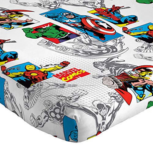 image for Jay Franco Comics Good Guys 3 Piece Twin Sheet Set-Features Captain Am