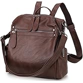 VX VONXURY Backpack Purse for Women, PU Leather Fashion Convertible Backpack Shoulder Bag Ladies Rucksack In 2 Ways To Carry