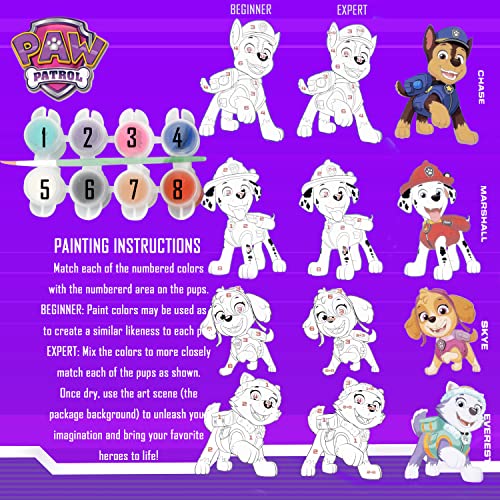 Paint Your Own Paw Patrol Figurines, Paintable Art Craft Set for Kids