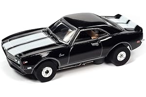 AW AUTO WORLD Auto World Thunderjet 1968 Chevrolet Camaro Z28 (Black) HO Scale Slot Car