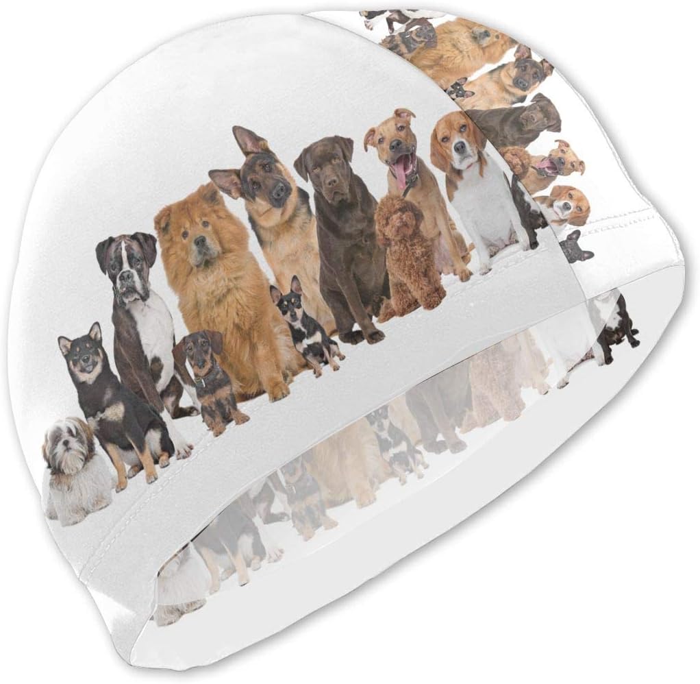 NOT A Variety of Dogs Swim Cap for Girl UV Protection