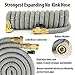 TITAN 100 Foot Expanding Garden Water Hose Premium Leak-Resistant Solid Brass Connectors Super Strong and Durable Double Layer Latex Core Design Expandable Flexible and Lightweight for Home Use