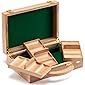 GSE Games & Sports Expert 300/500 Capacity Premium Solid Wood Poker Chip Case ONLY. Casino Wooden Poker Chip Case with…