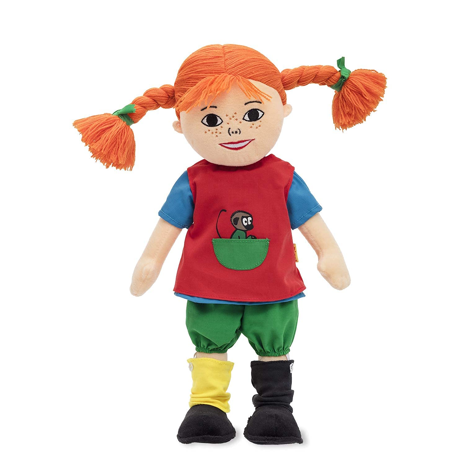 Pippi Langstrumpf Pippi Longstocking Talking Doll — 40cm Soft Rag Doll for Girls and Boys — Ages 10+ Months