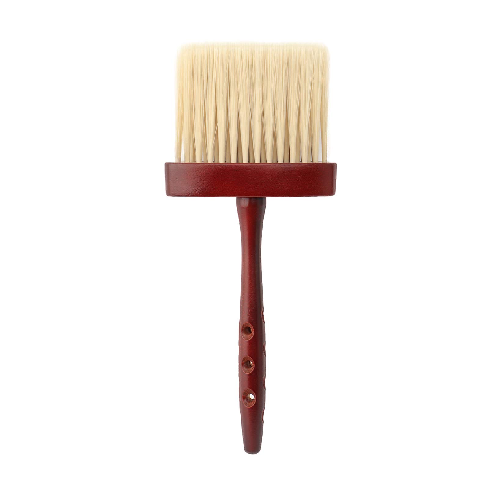 Barbers Brush, Hairdresser Neck Duster Brushes, Soft Face Cleaning Sweep Hairbrush, Wood Handle Professional Hairdressing Tool Brush