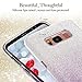 Galaxy S8 Case, Poristal Luxury Bling Glitter Back Cover Protective Bumper [Slim Fit,Anti-scratch] Case for Samsung Galaxy S8 (Gradient-pueple)