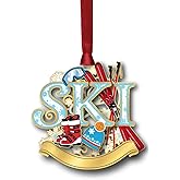 Beacon Design SKI Namedrop Ornament, 2.5-Inch, Multicolor