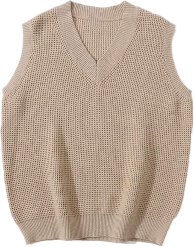 Men Solid Sleeveless Sweaters Men Wild Pullover Sweater Amazon.co.uk