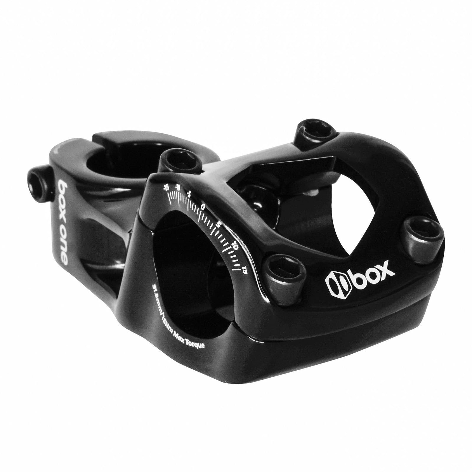 Photo 1 of Box One Oversized 31.8 x 1-1/8" Top Load BMX Bike Stem 48mm, 6061-T6 Cold-Forged Aluminum, Chromoly Bolts, Easy Handlebar Installation, ±5° Rise, Blue