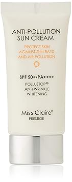 Miss Claire Miss Claire Prestige Anti- Pollution Sun Cream Spf 50+/ Pa+++, White, 50 Milliliters, Pink, 50 ml