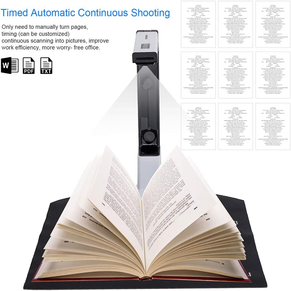 8MP USB Document Camera For Teachers, High Definition Portable Scanner With OCR Text Recognition Function, Real-time Projection Video Recording Versatility A4 Format Used for Office Education Training : Electronics