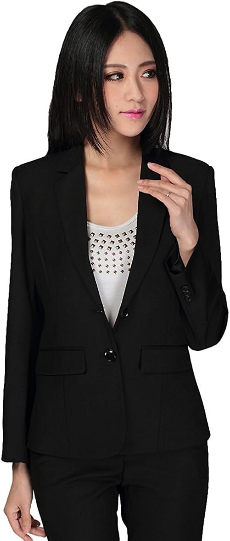 Amazon レディース セットスーツ Ol オフィス 3色 就活 無地 ビジネス 通勤 事務服 スカートスーツ パンツスーツ 大きいサイズあり お洒落 正規品 上質 二つボタン 新着 春夏秋 フォーマル Xs 3xl スーツ 通販