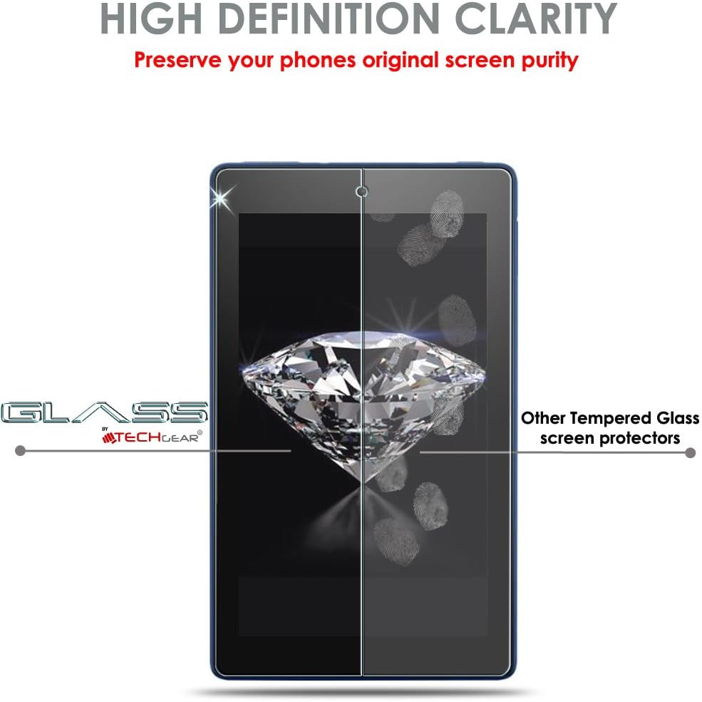 TECHGEAR GLASS Edition Screen Protector for Previous Amazon Fire 7" Tablet (9th Generation / 2019 & 7th Gen / 2017) - Image 5