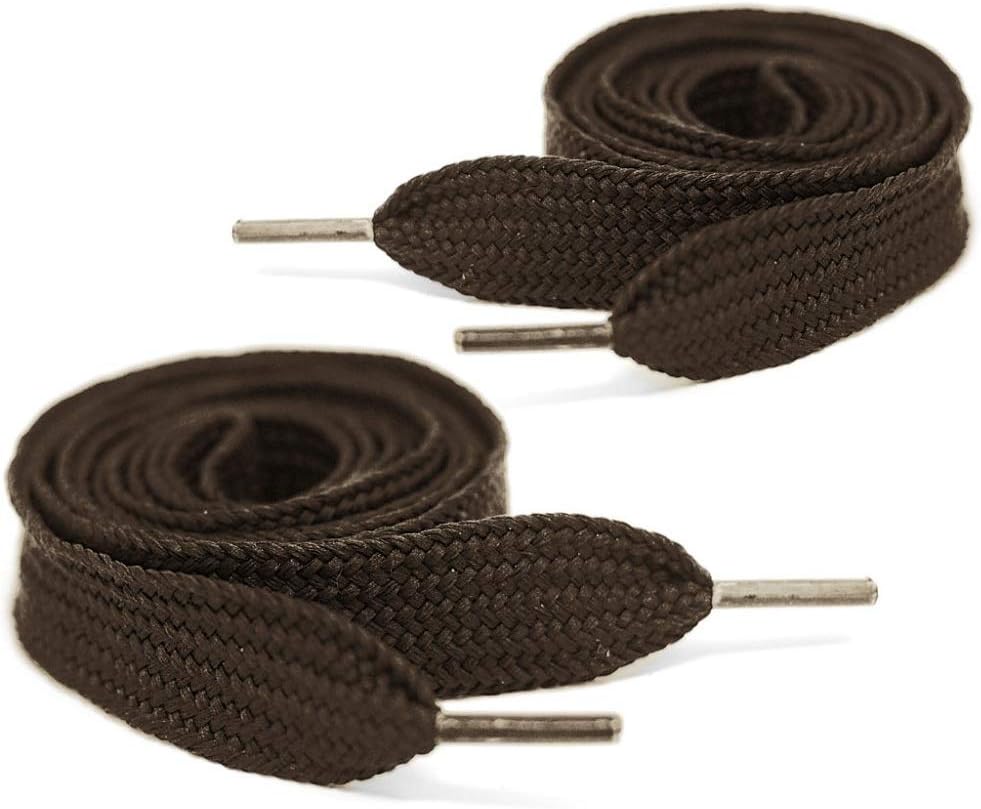 Mercury + Maia Extra Wide Shoelaces - Flat Athletic Fat Shoelaces - Stay Tied - Made in the USA