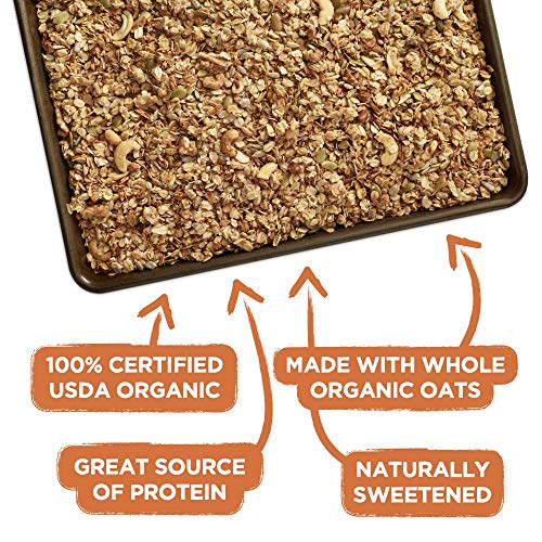 GrandyOats Classic Granola, Certified Organic Granola Cereal, Low Sugar