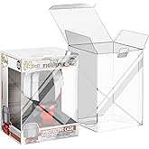 24 Pack Protectors Case Compatible with Funko- 4" Inch Collectible Figures | Clear Protectors, Heavy Duty Display Box w/ Protective Film &amp; Locking Tab, Set of 24