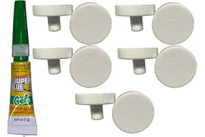 Awesome Aquatic Ceramic Coral Frag Plugs/Disks/Base with Free Reef Glue Gel Frag Plug Frag Plate Frag Disc (10 Pack 24 MM W/Glue)