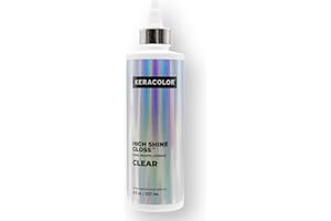 Keracolor High Shine Clear Hair Gloss, In-Shower Hair Glaze for Smoothness and Shine, Glossing Treatment, Transparent, 8 Fl O