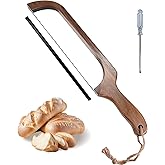 Bread Knife for Homemade Bread, 16" Sourdough Slicer, Bow Saw Cutter Knives with Blades for Easy Cutting