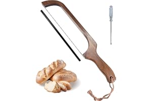 Bread Knife for Homemade Bread, 16" Sourdough Slicer, Bow Saw Cutter Knives with Blades for Easy Cutting