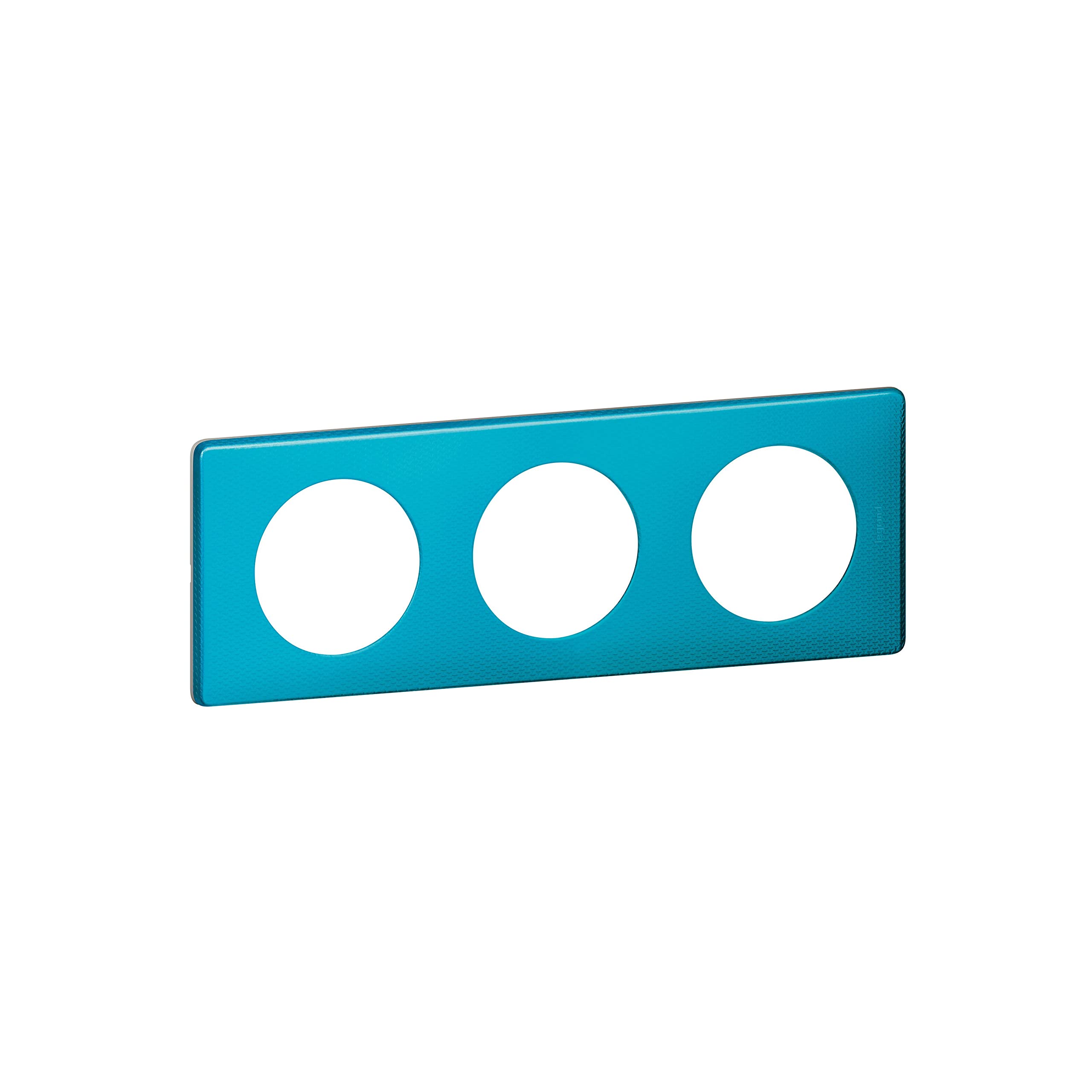 Legrand LEG98896 Céliane2 Plate with 3 Holes-Blue Snake