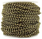 CleverDelights Ball Chain Roll - 100 Feet - Antique Bronze Color - 2.4mm Ball - #3 Size - Bulk