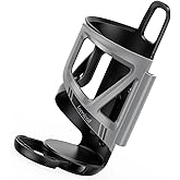 Lamicall Bike Water Bottle Holder - [Tracker Storage] [Adjustable Spring Design] Bike Cup Holder, Bicycle Drink Cage Gifts, Cycling Water Bottle Cage with Screws Tool, for 2.28-3.39" Diameter Bottles