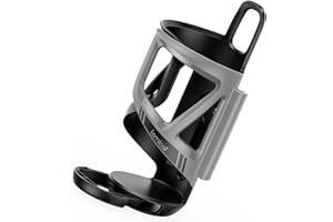 Lamicall Bike Water Bottle Holder - [Tracker Storage] [Adjustable Spring Design] Bike Cup Holder, Bicycle Drink Cage, Cycling Bike Water Bottle Cage with Screws Tool, for 2.28-3.39" Diameter Bottles