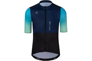 GCRFL Cycling Jersey Men Shorts Sleeves Road Bike Jersey Bicycle Tops Shirt, Zipper Pocket UPF 50+ Lightweight PRO Race Fit