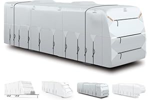 SELIMON 300D Top Class A RV Cover with Waterproof PU Coating Rip-Resistent & Anti-UV Winter Camper Cover Fits 33' to 37' Motorhome