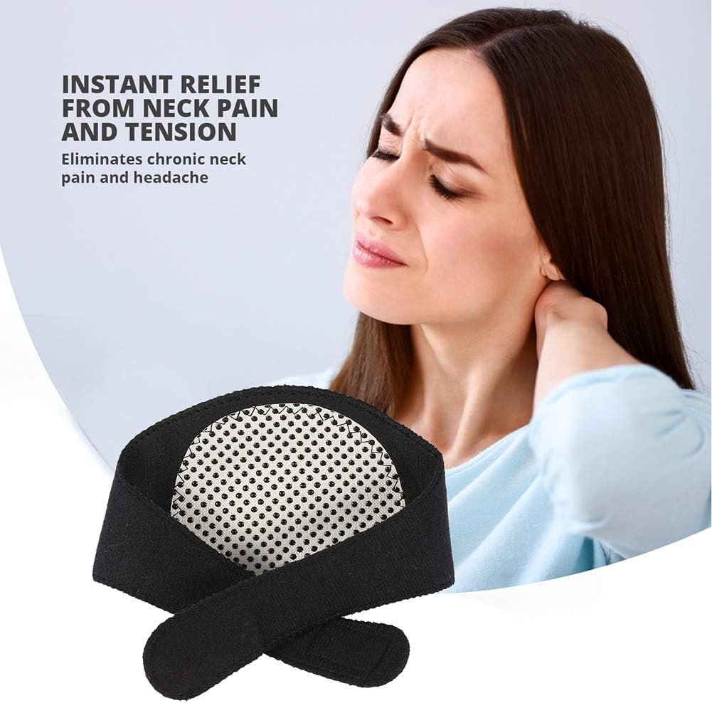 FILFEEL Neck Braces, Tourmaline Guard Neck Belt Selfheating Support Collar Therapy