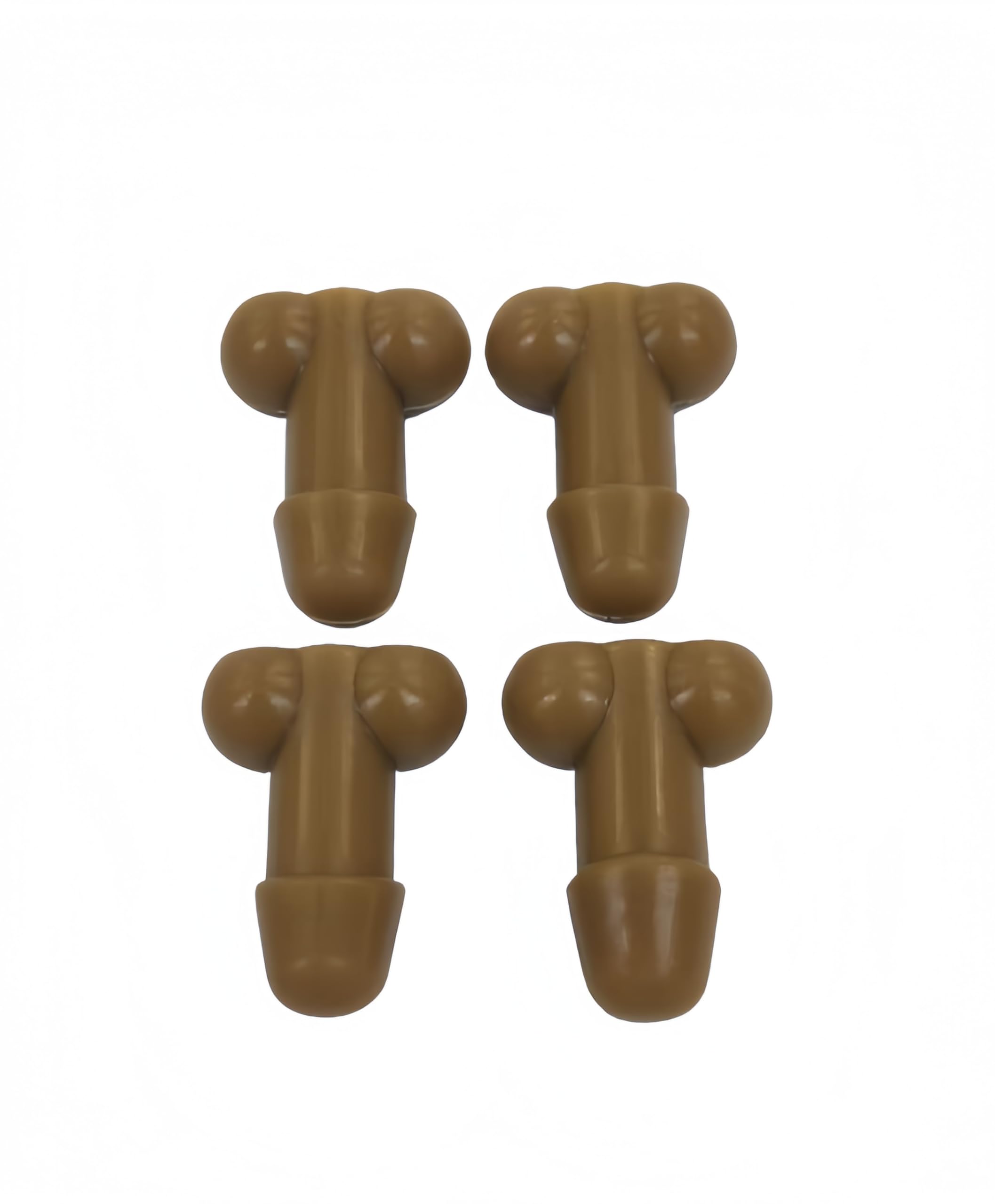 Carastora Glow-in-The-Dark Valve Stem Caps – 4-Pack Funny Wheel Accessories, Airtight, Rustproof, Dustproof & Waterproof Caps for Halloween ,Cars, Bikes, Trucks, Motorcycles – Universal Fit(Brown)