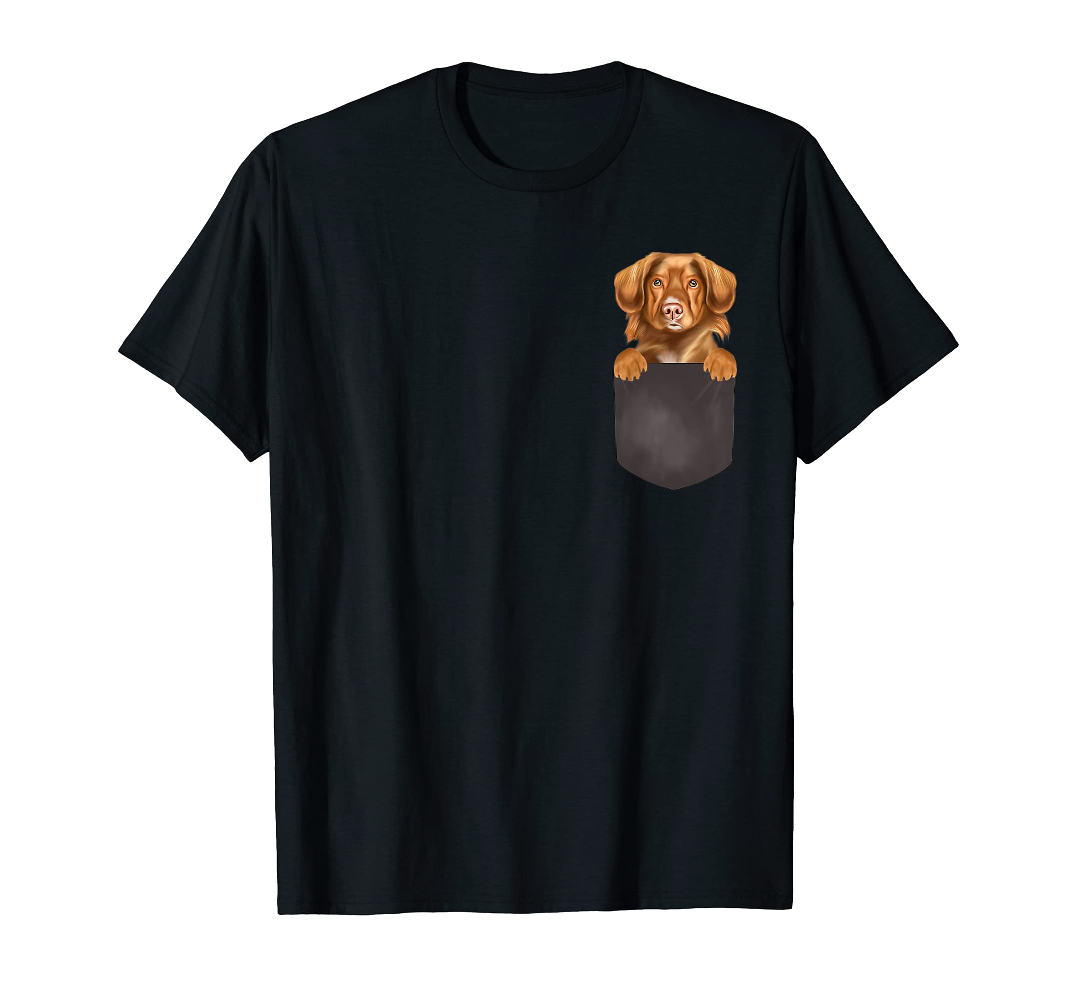 Dog In Pocket Funny Dog Lover Duck Tolling Retrievers T-Shirt