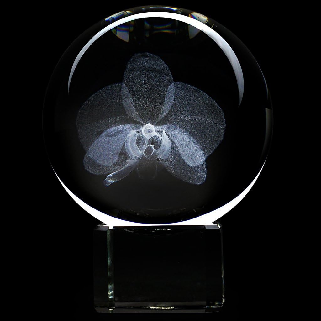 Dynasty Gallery Orchid Crystal Ball