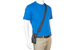 SSRH-500 Shoulder Strap Radio Holster with an Adjustable Radio Pouch That Will Hold a Radio from 4-3/4" up to 8-1/2" Tall. Made in The USA by Holsterguy.