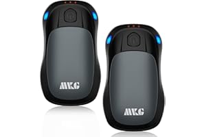 Hand Warmers Rechargeable 2 Pack, MKG Electric Hand Warmer, 24Hrs Long Lasting Reusable HandWarmers with 3 Levels Quick Heat, Portable Pocket Heater for Camping, Hunting, Golf, Women Wen Winter Gift