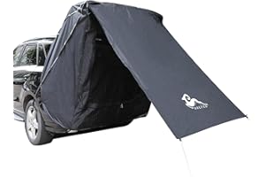 HREFEU SUV Tent Car Awning, UPF 50++ with Portable Waterproof Storage Bag, Tear-Resistant, Large Space, Good Vision, Smooth Ventilation, Suitable for Outdoor Beach Camping Auto Canopy Shade…